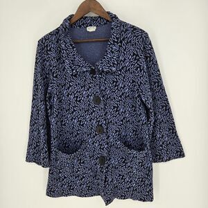 Habitat Clothes To Live In Pattern Jacket Artsy Maximalist Small